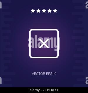 close vector icon modern illustration Stock Vector