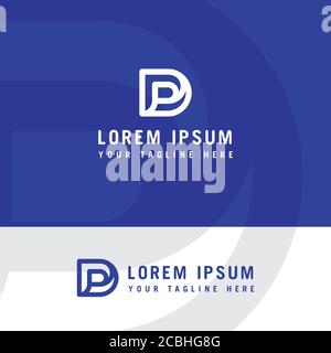 Initial Letter Logo PD, DP, Logo Template Stock Vector