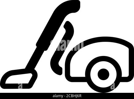 Vacuum cleaner / Home appliance , furniture vector icon illusration Stock Vector