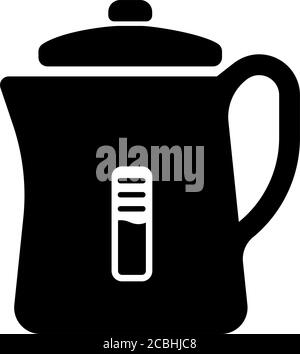 Kettle, pot / Home appliance , furniture vector icon illusration Stock Vector