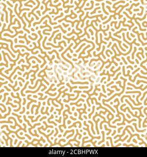 Abstract organic background, natural maze labyrinth, reaction diffusion pattern. Seamless vector pattern. Abstract natural background. Organic texture Stock Vector
