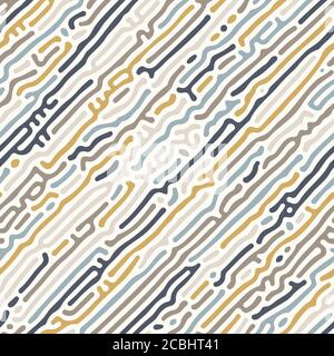Abstract organic background, natural maze labyrinth, reaction diffusion pattern. Seamless vector pattern. Abstract natural background. Organic texture Stock Vector