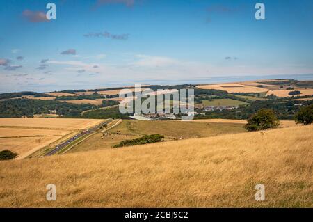 Brighton & Hove Albion FC's Amex Stadium at Falmer on the South Downs, East Sussex, UK Stock Photo