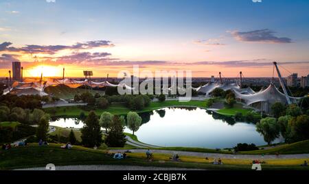 Olympiapark in Munich Germany Stock Photo