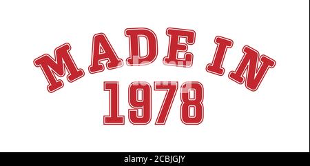 Made in 1978 Stock Vector Image & Art - Alamy