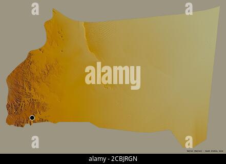 Najran Raster Data Map Najran, region of Saudi Arabia. Solid color shape Stock Photo - Alamy