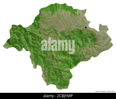 Toplica Shape of Toplički, district of Serbia, with its capital isolated on ...
