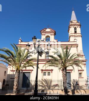 Church of St Anthony Abbot (San Antonio Abad) in Trigueros a town in the province of Huelva Andalusia Spain Stock Photo