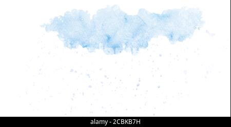 Abstract rain clouds in the sky design with watercolor for background. Stain dripped artistic vector used as being an element in the decorative design Stock Vector
