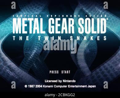 Metal Gear Solid The Twin Snakes - Nintendo Gamecube Videogame - Editorial use only Stock Photo