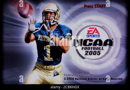 NCAA Football 2005 - Nintendo Gamecube Videogame - Editorial use only Stock Photo