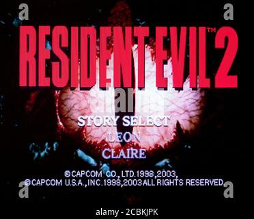 Resident Evil 2 - Nintendo Gamecube Videogame - Editorial use only Stock Photo