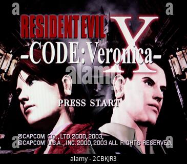 Resident Evil X Code Veronica - Sony Playstation 2 PS2 - Editorial use only  Stock Photo - Alamy