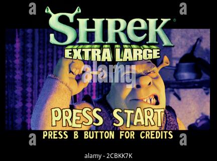 Shrek Extra Large - Nintendo Gamecube Videogame - Editorial use only Stock Photo