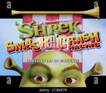 Shrek Smash n' Crash Racing - Nintendo Gamecube Videogame - Editorial use only Stock Photo