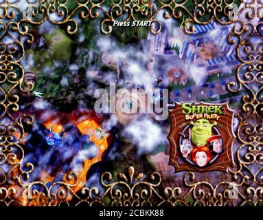 Shrek Super Party - Nintendo Gamecube Videogame - Editorial use only Stock Photo