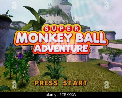 Super Monkey Ball Adventure - Nintendo Gamecube Videogame - Editorial use only Stock Photo