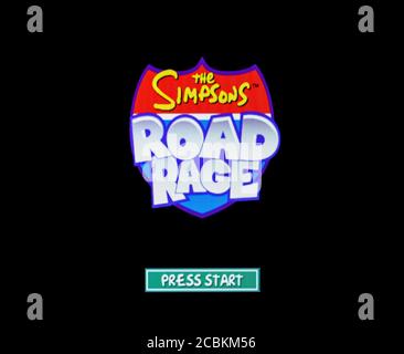 The Simpsons Road Rage - Nintendo Gamecube Videogame - Editorial use only Stock Photo