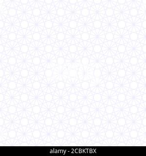 Vector seamless pattern. Infinitely repeating modern geometrical texture consisting of intersecting thin lines which form irregular hexagonal linear s Stock Vector