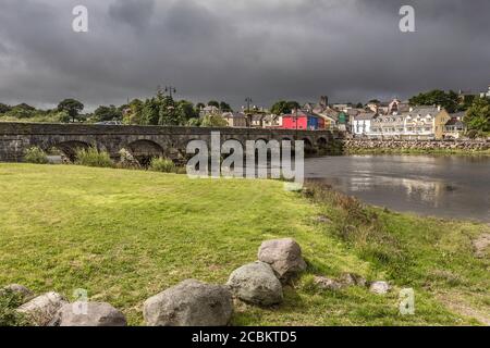 Road bridge over the River Laune, Killorglin, County Kerry, Ireland Stock Photo