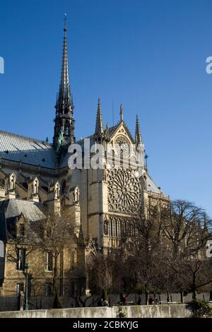 Notre-Dame Cathedral, Paris, France Stock Photo
