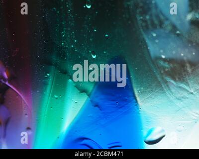 Macro Shot of Blown multicolored Glass Mosaic Stock Photo