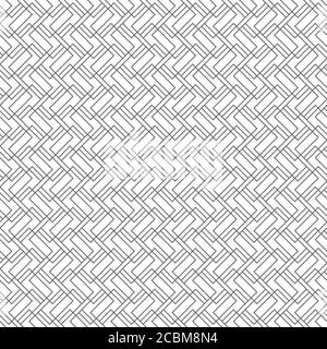 Vector seamless pattern. Trendy geometric texture. Modern linear ornament. Regularly repeating thin lines which form tangled intricate labyrinth, maze Stock Vector