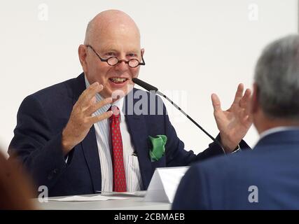Berlin, Germany. 14th Aug, 2020. Christoph Stölzl, founding director, attends a press conference on the competition for the realisation of the future Exilmuseum Berlin. Credit: Wolfgang Kumm/dpa/Alamy Live News Stock Photo