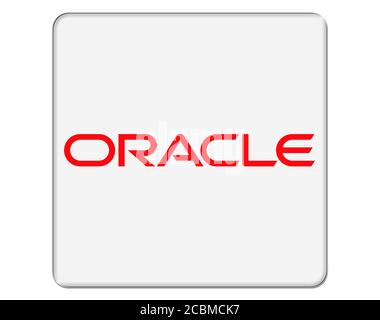 Oracle logo as an app icon. Clipping path included Stock Photo - Alamy