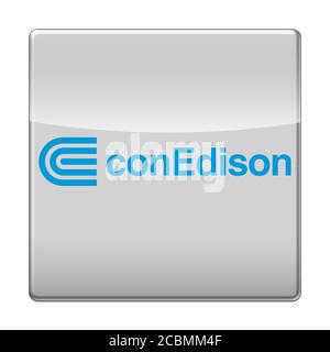 Consolidated Edison app icon logo Stock Photo - Alamy