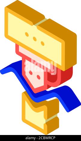 automatic forge isometric icon vector isolated illustration Stock ...