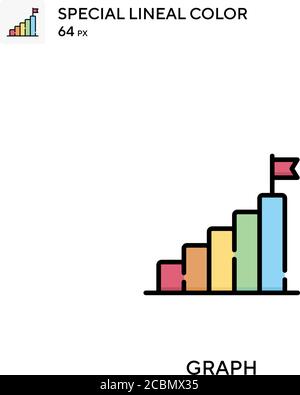 Graph Special lineal color vector icon. Graph icons for your business ...