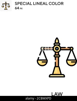 Law Special lineal color vector icon. Law icons for your business project Stock Vector
