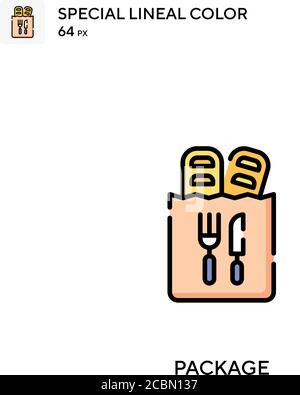Package Special lineal color vector icon. Package icons for your business project Stock Vector
