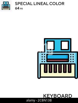 Keyboard Special lineal color vector icon. Keyboard icons for your business project Stock Vector