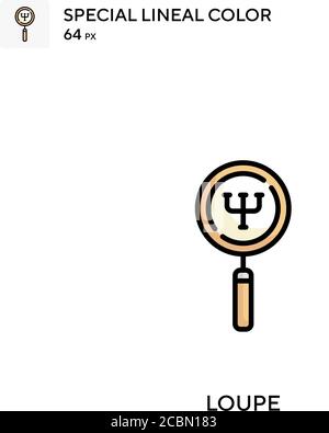 Loupe Special lineal color vector icon. Loupe icons for your business project Stock Vector