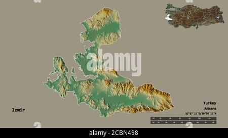 Map of izmir turkey