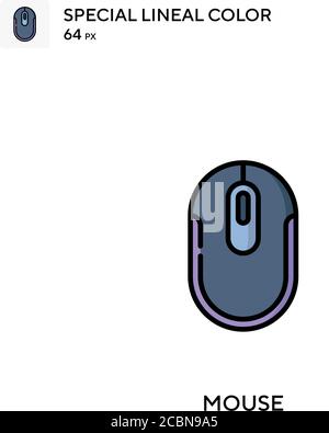Mouse Special lineal color vector icon. Mouse icons for your business project Stock Vector