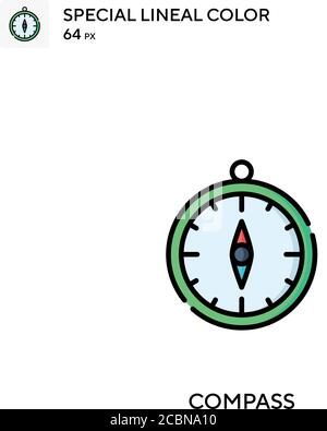 Compass Special lineal color vector icon. Compass icons for your business project Stock Vector
