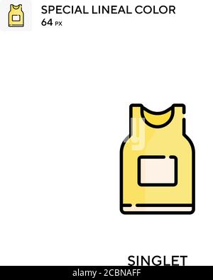 Singlet Special lineal color vector icon. Singlet icons for your business project Stock Vector