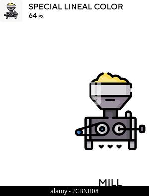 Mill Special lineal color vector icon. Mill icons for your business project Stock Vector