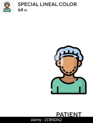 Patient Special lineal color vector icon. Patient icons for your ...