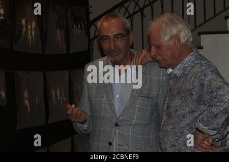 Senequier  Y A B vernissage - summer life - Saint Tropez, France - August 12, 2020 - Covid-19, coronavirus - Credit Ilona Barna BIPHOTONEWS Stock Photo