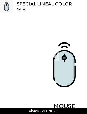 Mouse Special lineal color vector icon. Mouse icons for your business project Stock Vector