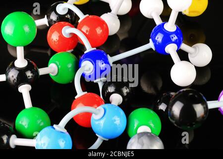 Plastic model of scientific molecules Stock Photo