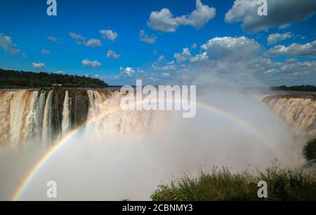 El Diablo Fall or Devil's Throat (Garganta del Diablo) is one of the most unique landscapes in the World, Iguazu National Park, Argentina Stock Photo