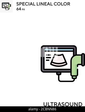 Ultrasound pregnancy icons, ultrasonography medical diagnostic symbols ...