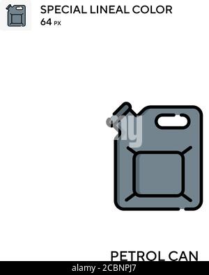 Petrol can Special lineal color vector icon. Petrol can icons for your business project Stock Vector