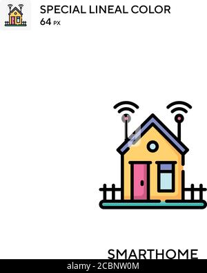 Smarthome Special lineal color vector icon. Smarthome icons for your business project Stock Vector