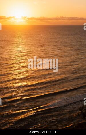 Beautiful sunrise over the sea in Australia Stock Photo